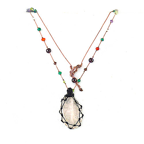 Gemstone Pendant Necklace for Women | Unique Boho Jewelry