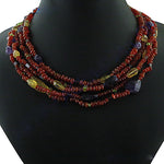 Load image into Gallery viewer, Multi-Strand Carnelian Bead Necklace | Gemstone Jewelry for Women
