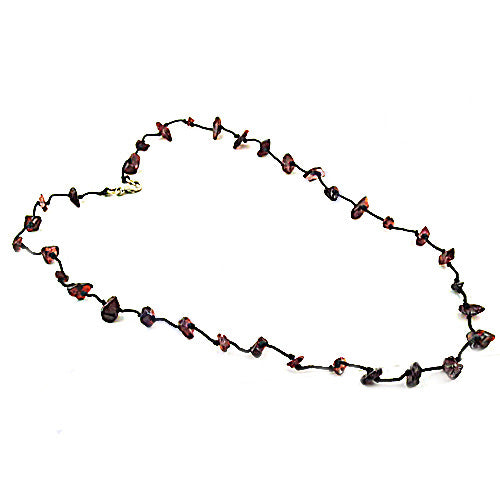 Garnet Chip Necklace | Natural Gemstone Jewelry for Women