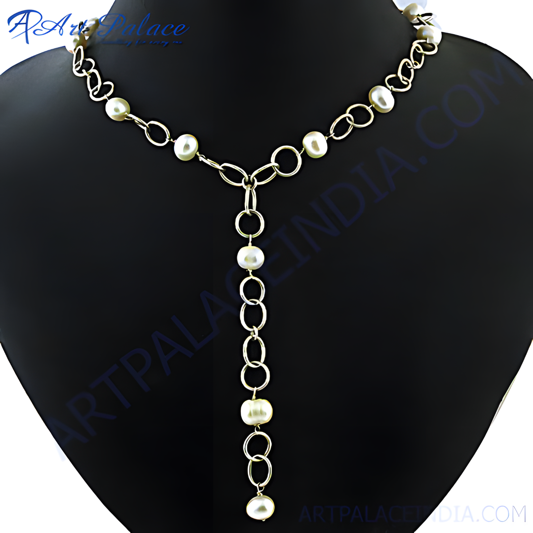 Pearl Y-Necklace Gold Chain for Women | Fashion Jewelry