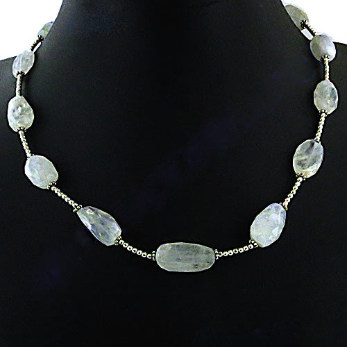 Moonstone Bead Necklace for Women | Gemstone Jewelry Gift