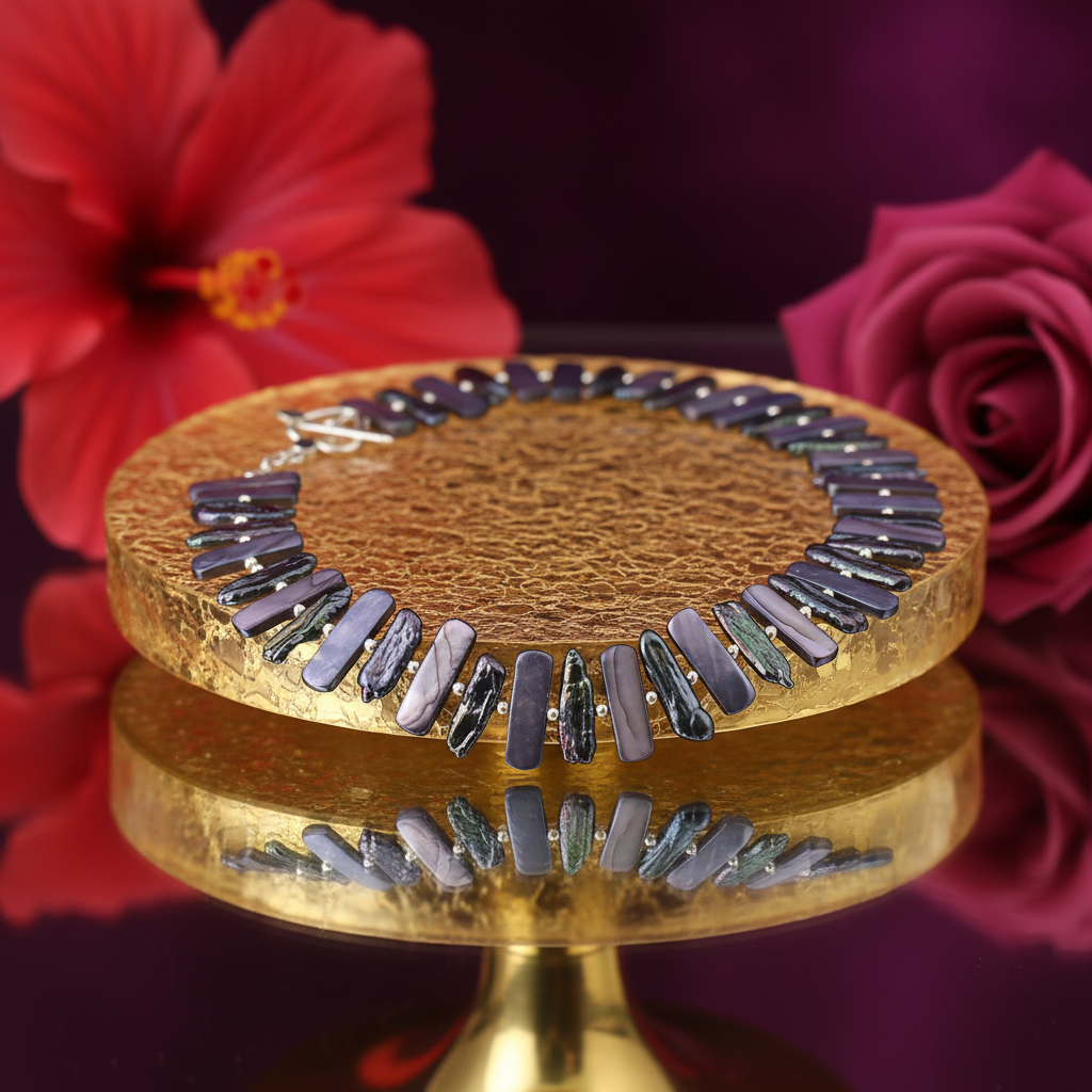 Purple pearl necklace | women's jewelry | gift for her