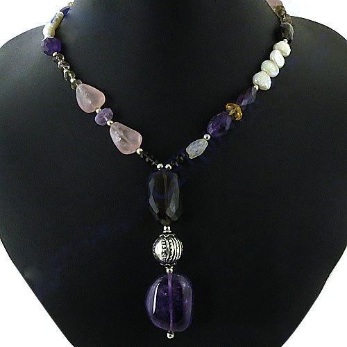 Gemstone Beaded Necklace for Women | Fashion Jewelry Gift