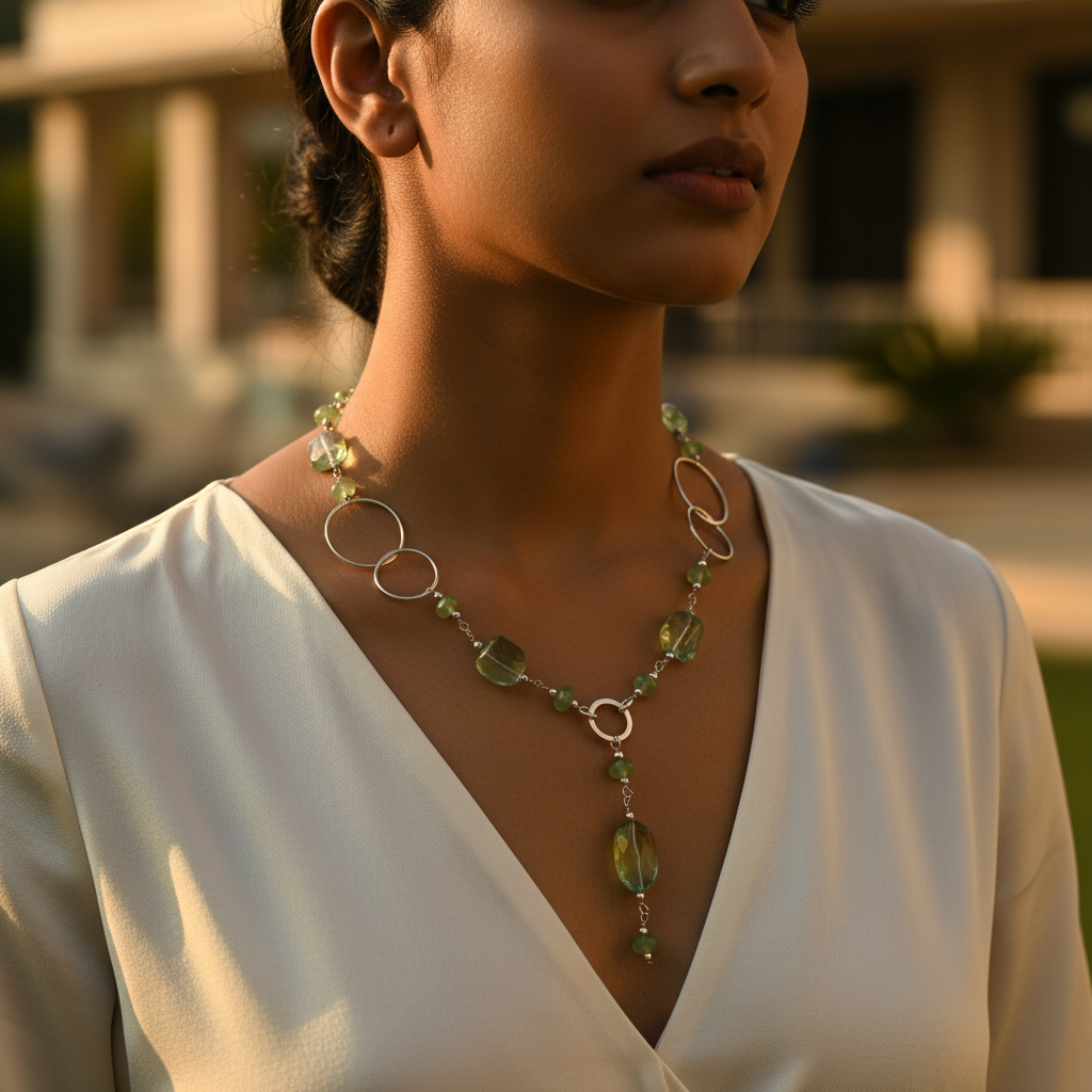 925 Silver Peridot Necklace for Women | Gemstone Jewelry Gift