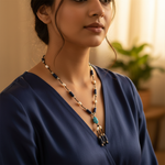 Load image into Gallery viewer, Pearl &amp; Lapis Lazuli Necklace for Women | Fashion Jewelry
