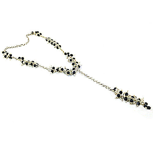 Black Bead Y-Necklace for Women | Fashion Jewelry Gift