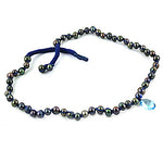 Load image into Gallery viewer, Black Pearl Necklace with Blue Topaz | Women's Jewelry Gift
