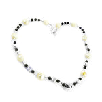 Load image into Gallery viewer, Pearl &amp; Onyx Bead Necklace | Sterling Silver Necklace | Women's Gift

