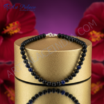 Load image into Gallery viewer, Black Onyx Bead Necklace | Sterling Silver Clasp | For Women
