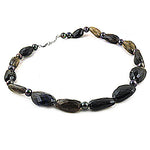 Load image into Gallery viewer, Black Onyx &amp; Pearl Beaded Necklace for Women | Gemstone Jewelry
