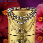 Load image into Gallery viewer, Multi-Strand Pearl Necklace | Dark Pearl Jewelry for Women
