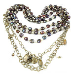 Load image into Gallery viewer, Multi-Strand Pearl Necklace | Dark Pearl Jewelry for Women
