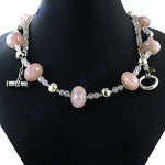 Load image into Gallery viewer, Rose Quartz Beaded Necklace | Gemstone Jewelry for Women
