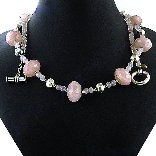 Rose Quartz Beaded Necklace | Gemstone Jewelry for Women