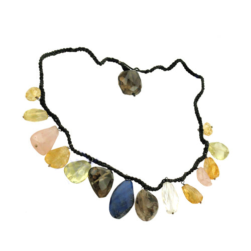 Gemstone Beaded Necklace | Natural Stone Jewelry for Women