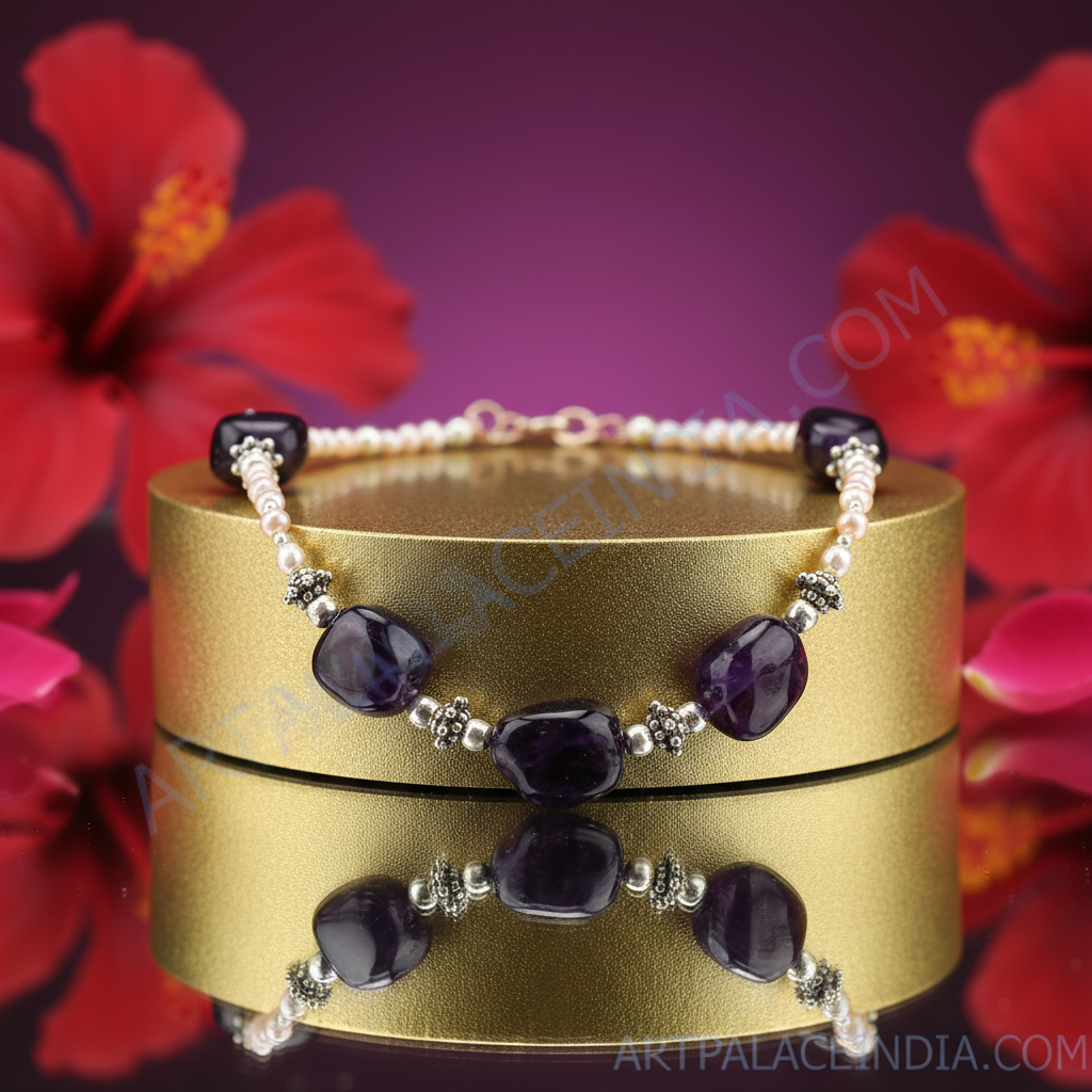 Gemstone beaded necklace for women | fashion jewelry