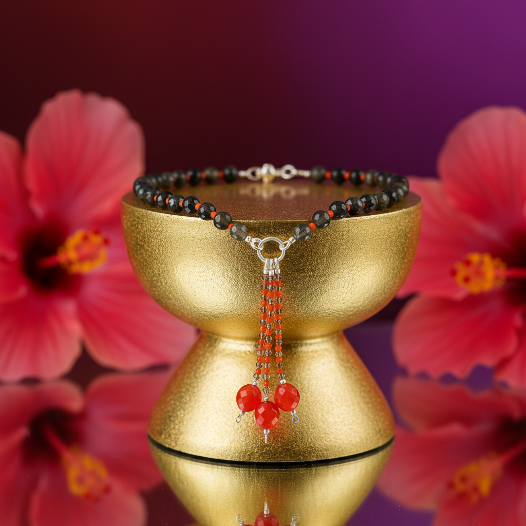 Beaded gemstone necklace for women | fashion jewelry gift