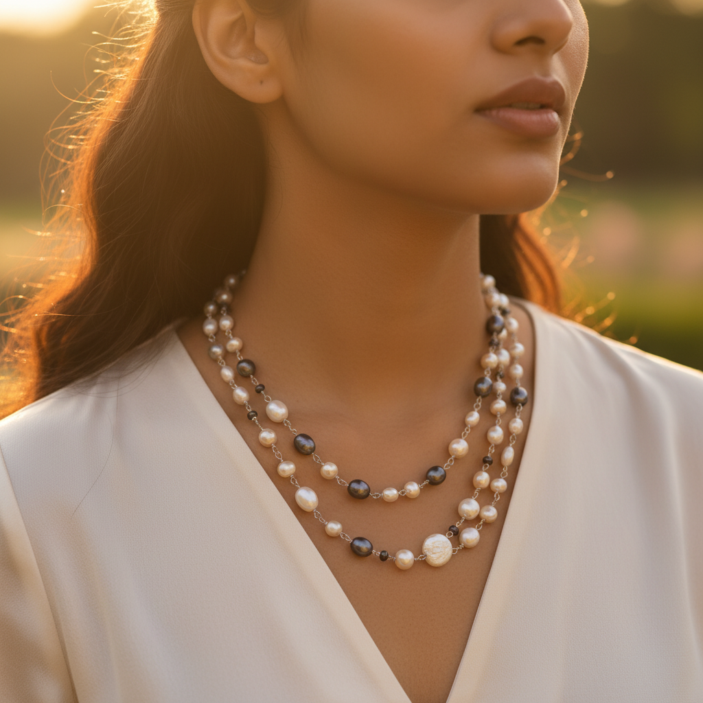 Pearl Necklace | Multi-Color Pearl Necklace for Women