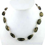 Load image into Gallery viewer, Smoky Quartz &amp; Pearl Necklace | Women's Beaded Jewelry
