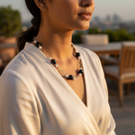 Load image into Gallery viewer, Black &amp; White Bead Necklace for Women | Fashion Jewelry
