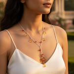Load image into Gallery viewer, 925 Silver Citrine &amp; Carnelian Necklace for Women | Gift
