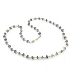 Load image into Gallery viewer, Iolite Bead Necklace | gold plating Chain | Women's Jewelry Gift

