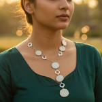 Load image into Gallery viewer, Silver Flower Necklace for Women | Fashion Jewelry Gift
