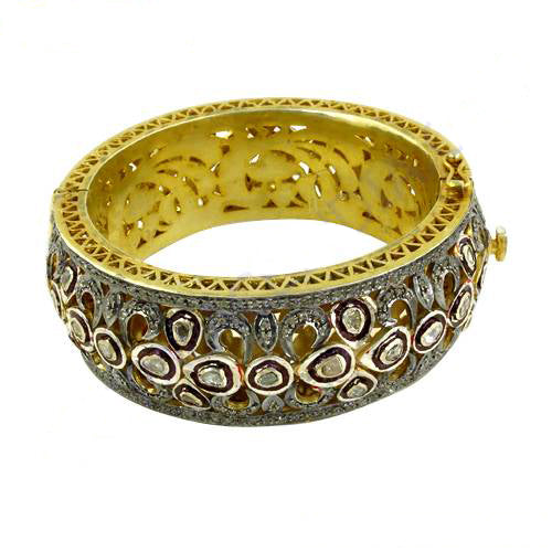gold plating Diamond Bangle Bracelet for Women | Luxury Jewelry