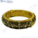 Load image into Gallery viewer, gold plating filigree diamond bangle bracelet, luxury women&#39;s jewelry
