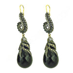 Load image into Gallery viewer, Black Onyx Drop Earrings for Women | Statement Jewelry
