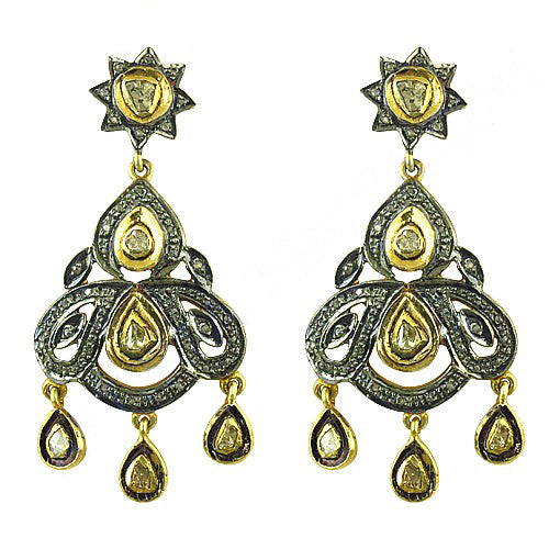 gold plating Teardrop Chandelier Earrings for Women | Dangle Earrings