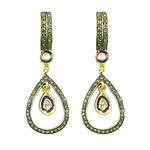 Load image into Gallery viewer, gold plating Pear Shape Diamond Earrings for Women | Dangle Jewelry
