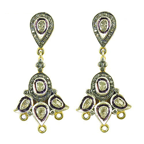 gold plating Teardrop Chandelier Earrings | Diamond Jewelry for Women
