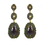 Load image into Gallery viewer, Ruby &amp; Emerald Dangle Earrings | Vintage Style Jewelry
