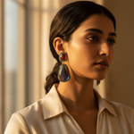 Load image into Gallery viewer, Sapphire &amp; Ruby Drop Earrings | gold plating-Plated Jewelry for Women
