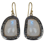 Load image into Gallery viewer, Moonstone Drop Earrings for Women | Dangle Earrings | Gift

