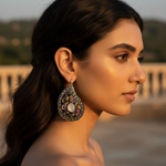 Load image into Gallery viewer, Multi-Gemstone Teardrop Earrings | Silver Earrings for Women
