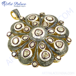 Load image into Gallery viewer, gold plating &amp; Diamond Floral Pendant | Luxury Jewelry for Women
