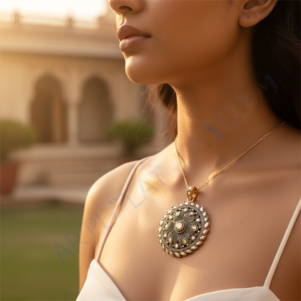 Silver Filigree Pendant Necklace | Vintage Style Jewelry Gift