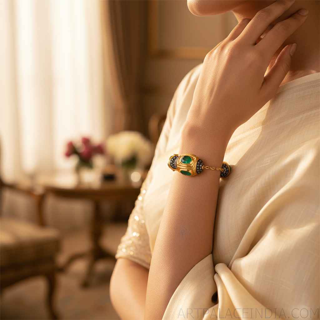 Gold plating gemstone bead charms for jewelry | handmade beads