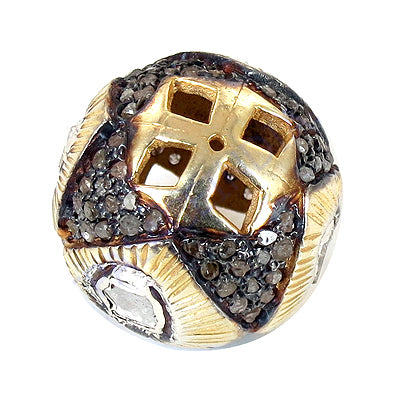 gold plating & Black Stone Orb Pendant | Fashion Jewelry Gift