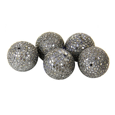 Sparkly Stone Orb Beads for Jewelry Making | Craft Supplies
