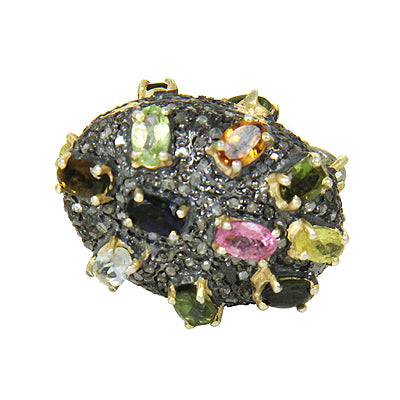 Gemstone Cocktail Ring | Multi-Stone Ring for Women