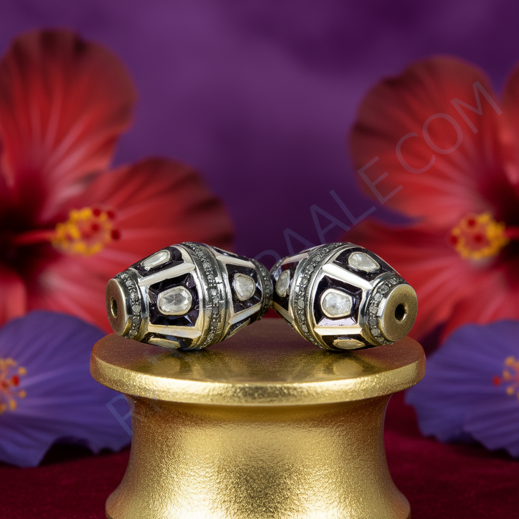 Silver Beads with Gemstones | Fashion Jewelry | For Women