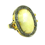 Load image into Gallery viewer, Yellow Stone gold plating Ring for Women | Statement Jewelry
