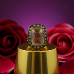 Load image into Gallery viewer, Sapphire &amp; Diamond Ring | gold plating Finish Ring For Women
