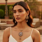 Load image into Gallery viewer, gold plating Diamond Earrings Pendant Set | Women's Indian Jewelry
