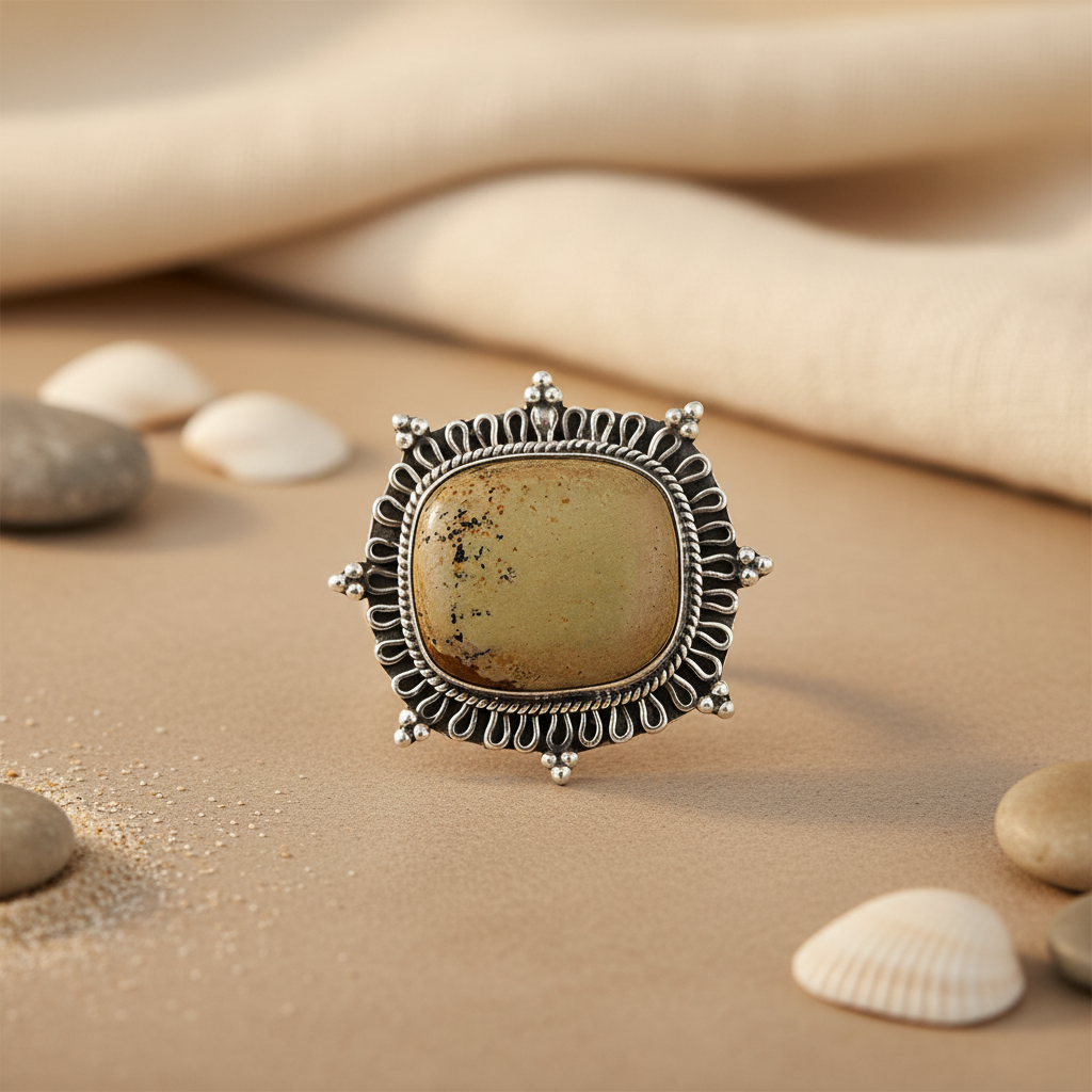 925 Silver Gemstone Ring for Women | Statement Jewelry