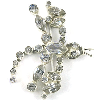 Silver Dragonfly Brooch Pin | Women's Jewelry | Gift