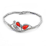 Load image into Gallery viewer, Silver Coral Bracelet for Women | Silver Jewelry Gift
